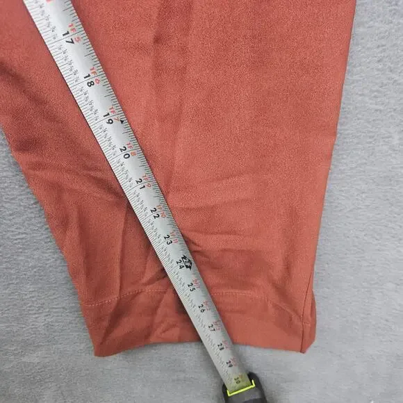 Madewell Drapey Paperbag Pants Size 16 Tall Burnt Clay - Picture 5 of 8